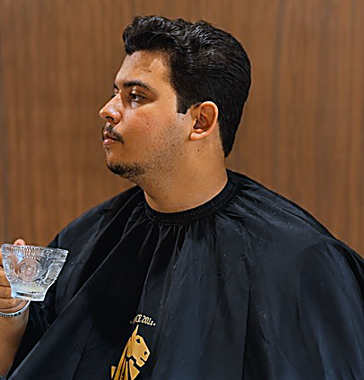 Corte moderno com degradê na Cavalini Barber