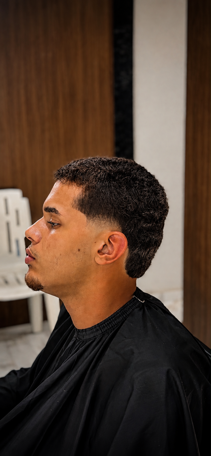 Acabamento na lateral e franja